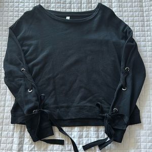 Ladies sweatshirt crop top